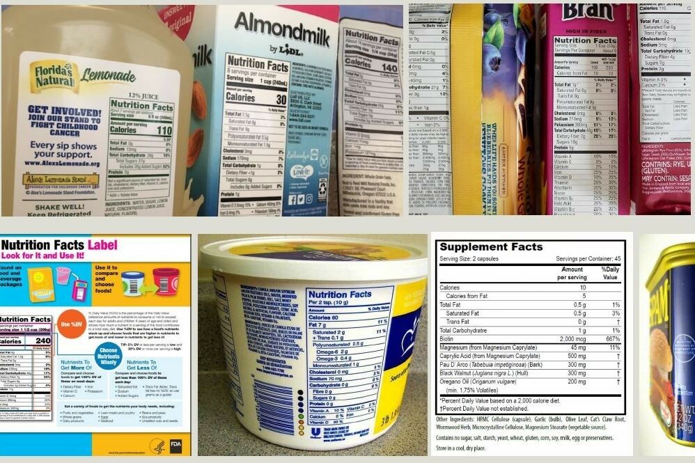 Ingredient labels are commonly used in food and medicine.